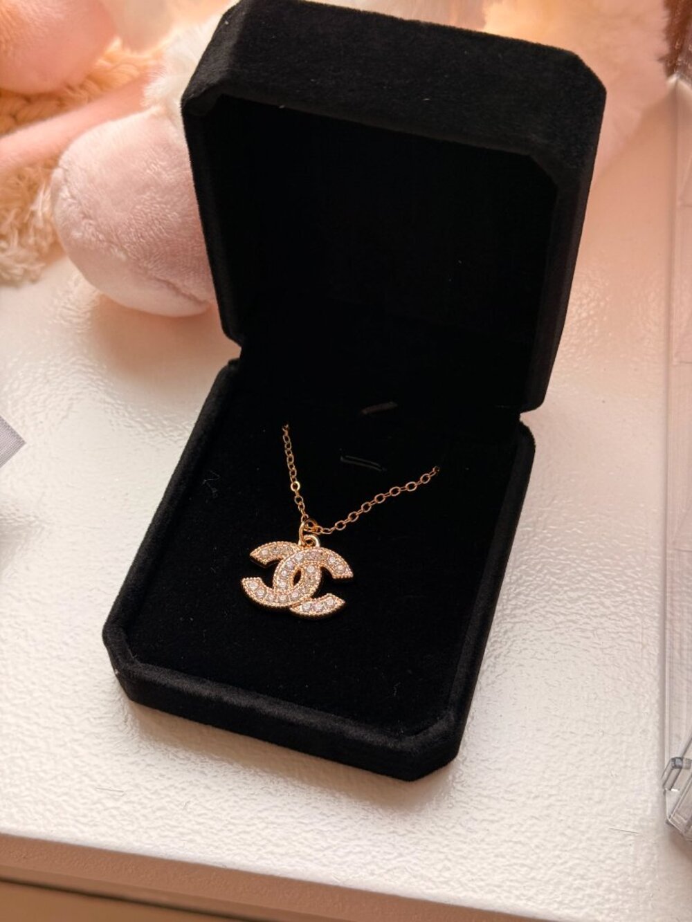 ✨VINTAGE CHANEL CC Crystal Repurposed Necklace - Picture 5 of 6